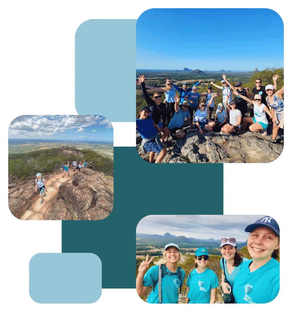 Peaks4Kristen, Glass House Mountain Trek, Serous Ovarian Cancer, Fundraising